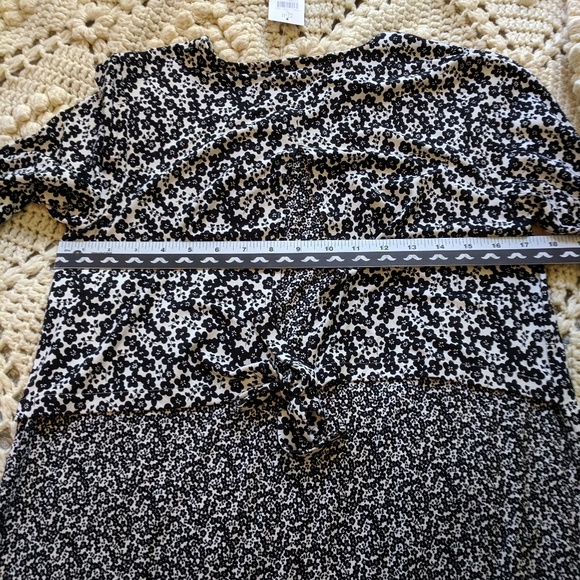 NWT J Jill small black white long sleeve shirt - Picture 4 of 8